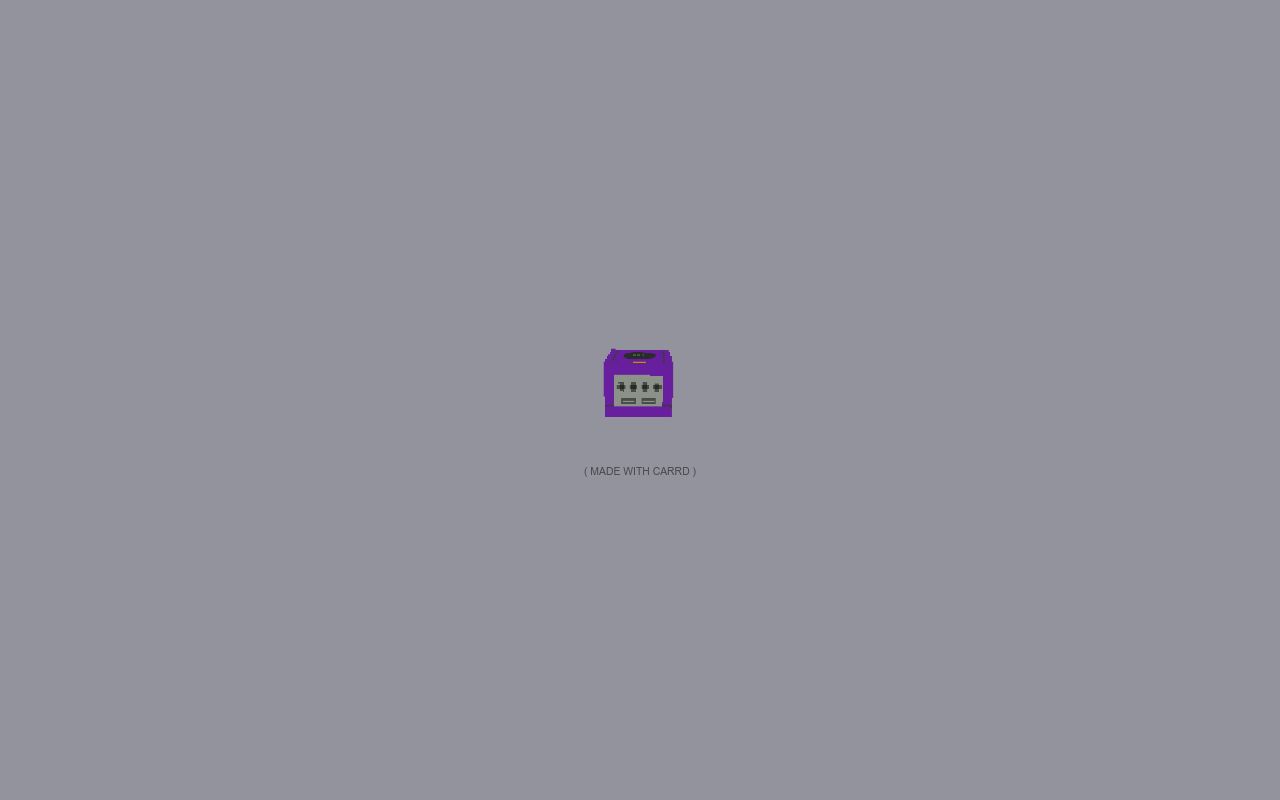 Carrd profile picture for @gamecube
